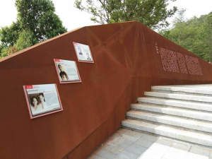 百色耐候钢挡土墙